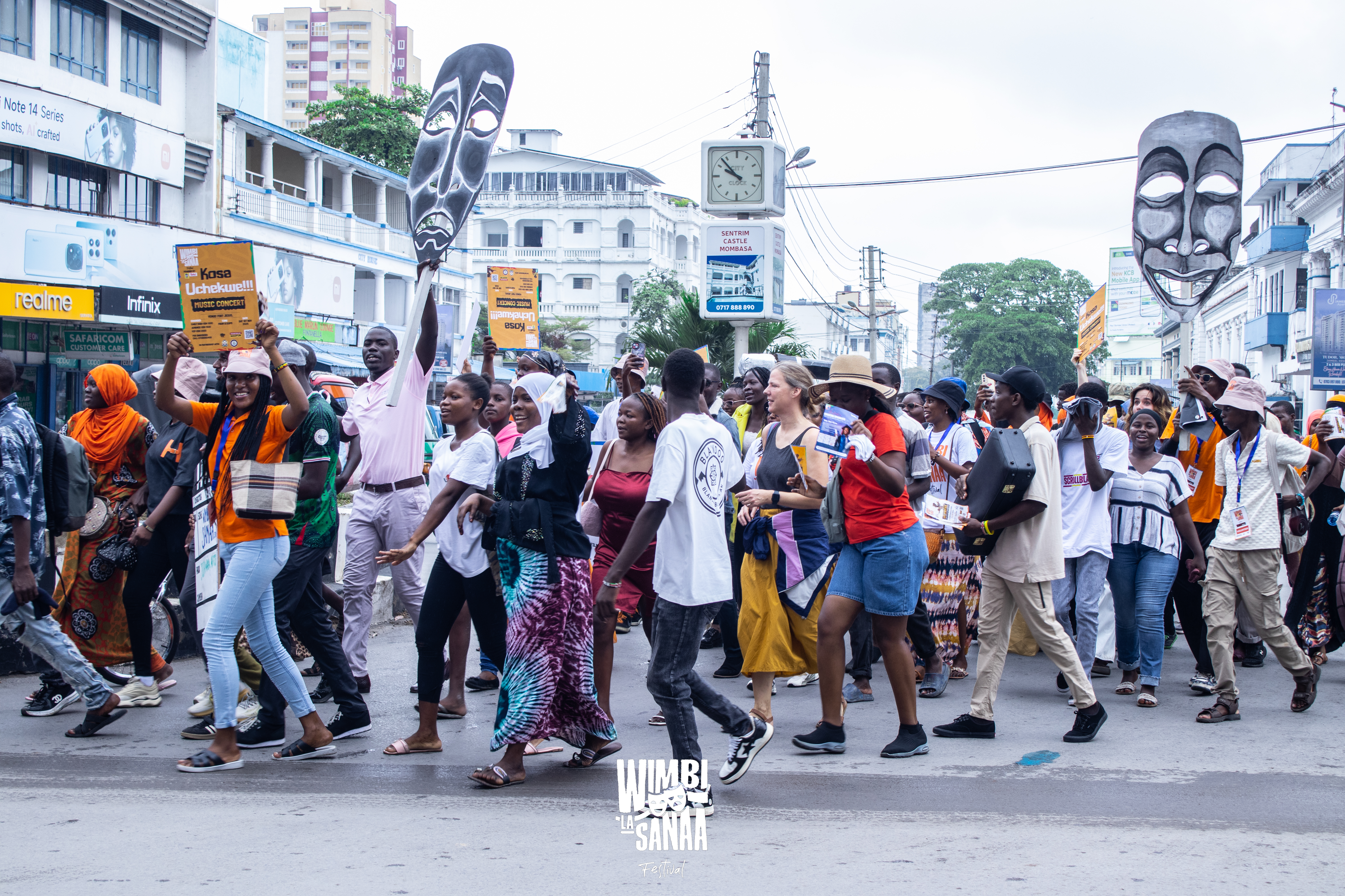 Festival Bonanza — vibrant street performance walk on Day 1