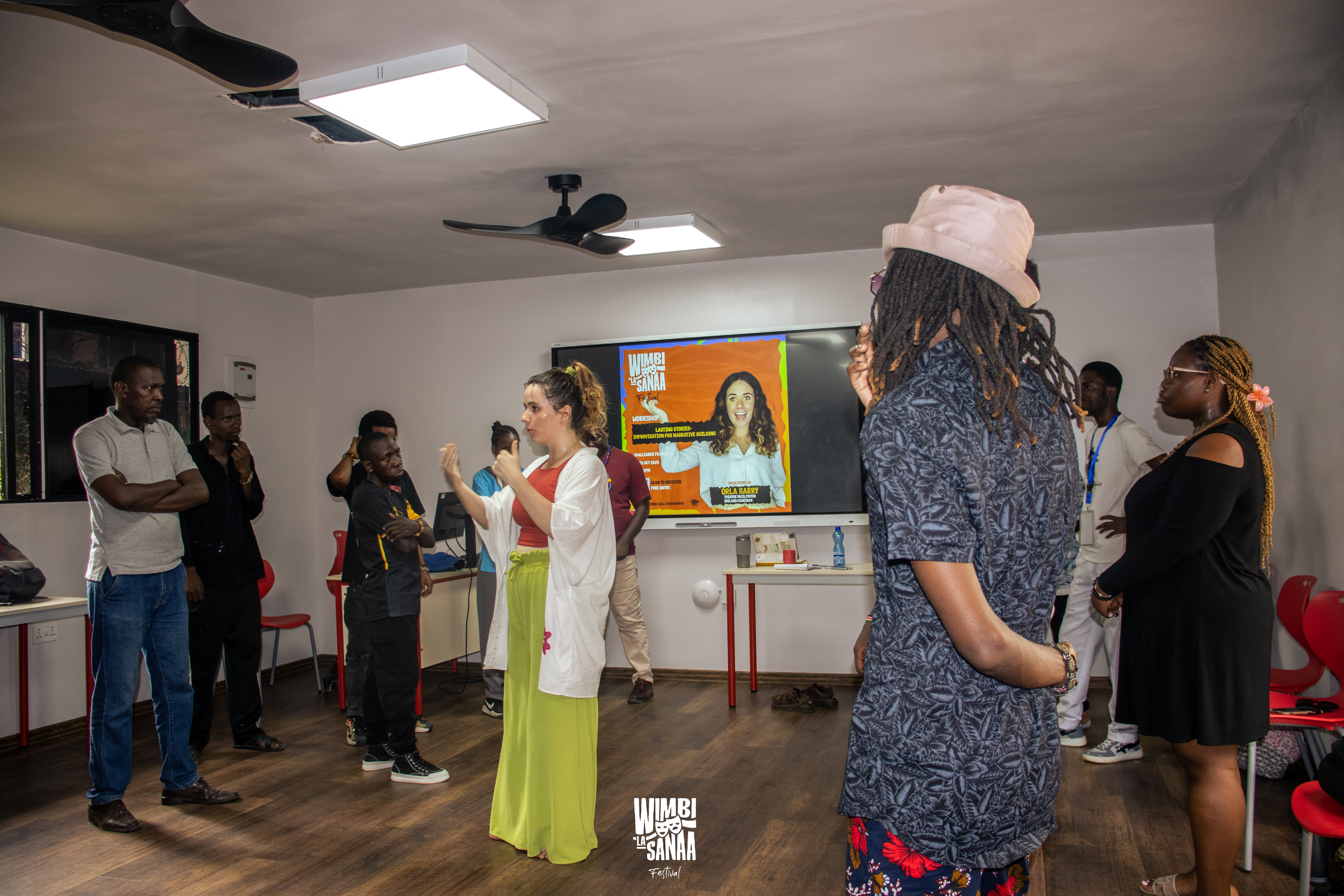 Workshop participants engaged in skill-building activities